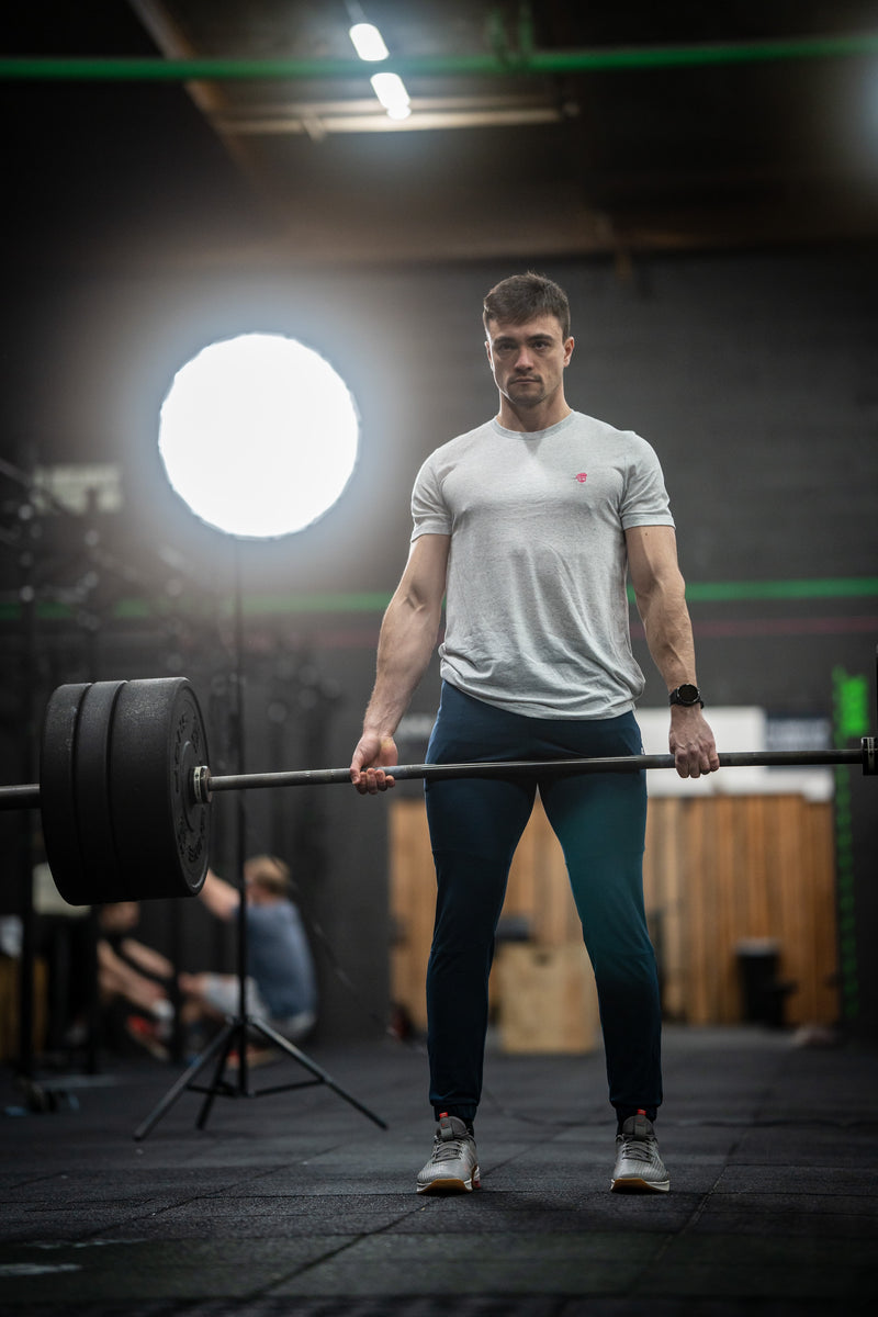 Alpha Joggers Blue Grey Barbell Regiment